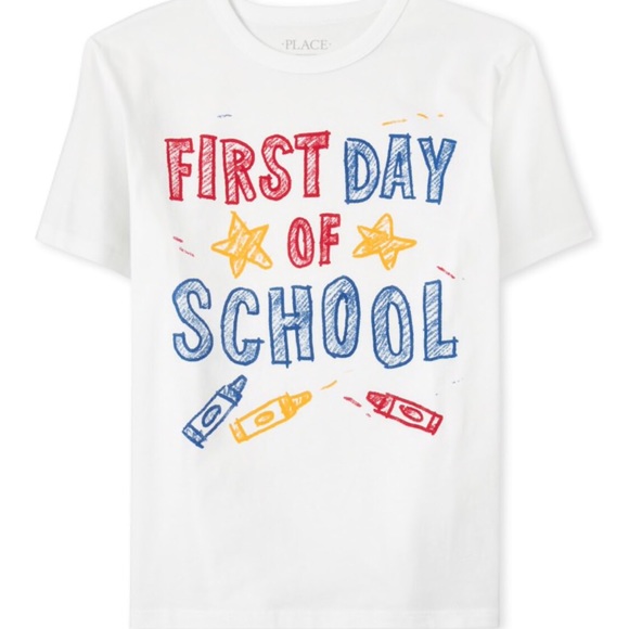 Boy’s First Day of School Graphic Tee - Picture 1 of 1
